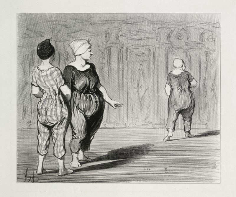 published in Le Charivari (no du 14 septembre 1847): The Bathers, plate 15: It is her again, a pretty fashion, Madame Coquardeau!, 1847. Honoré Daumier (French, 1808-1879). Lithograph; sheet: 27 x 35.6 cm (10 5/8 x 14 in.); image: 20.2 x 24.2 cm (7 15/16 x 9 1/2 in.)