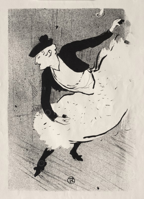 Le Café-concert:  Edmée Lescot, 1893. Henri de Toulouse-Lautrec (French, 1864-1901). Lithograph