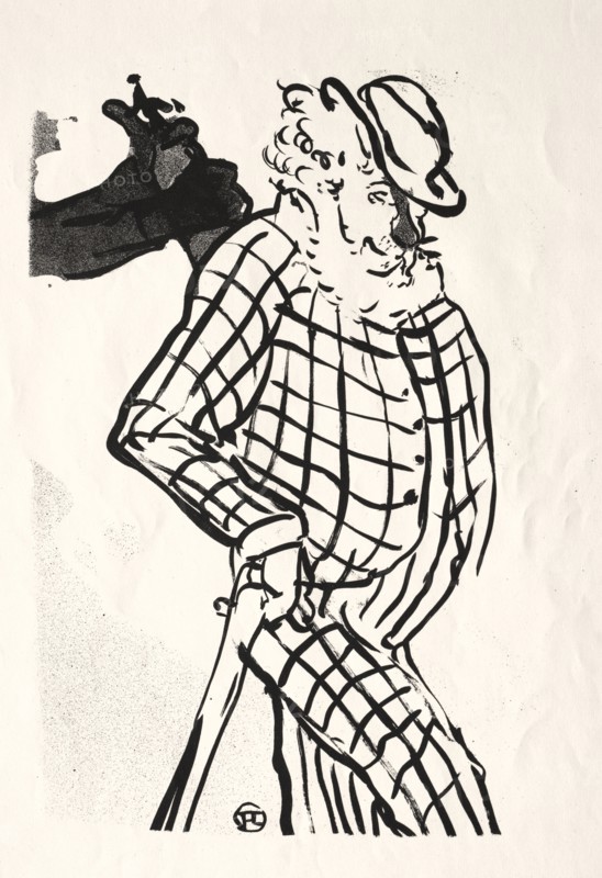 Le Café-concert:  Chanteur Americain, 1893. Henri de Toulouse-Lautrec (French, 1864-1901). Lithograph