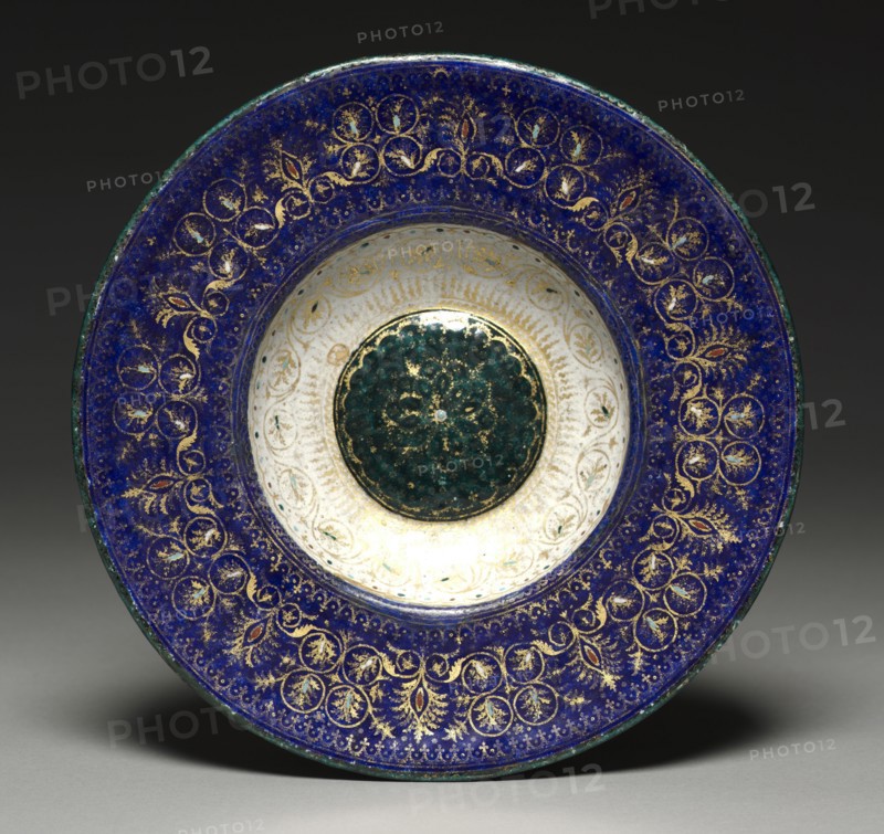 Dish, late 1400s. Italy, Venice, late 15th century. Painted enamel on copper; overall: 26 x 4.2 cm (10 1/4 x 1 5/8 in.).