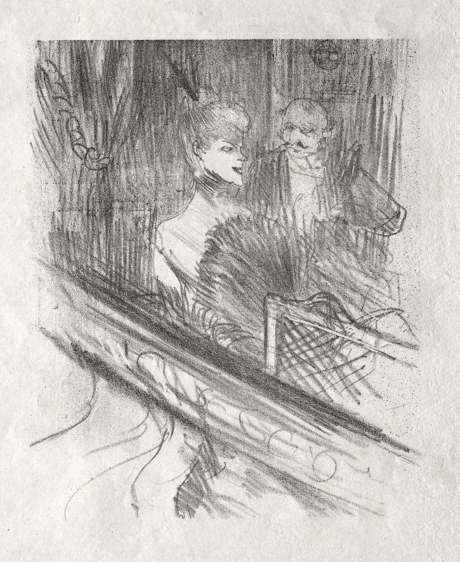 Au pied du Sinaï:  Le Baron Moïse, 1898. Henri de Toulouse-Lautrec (French, 1864-1901). Lithograph