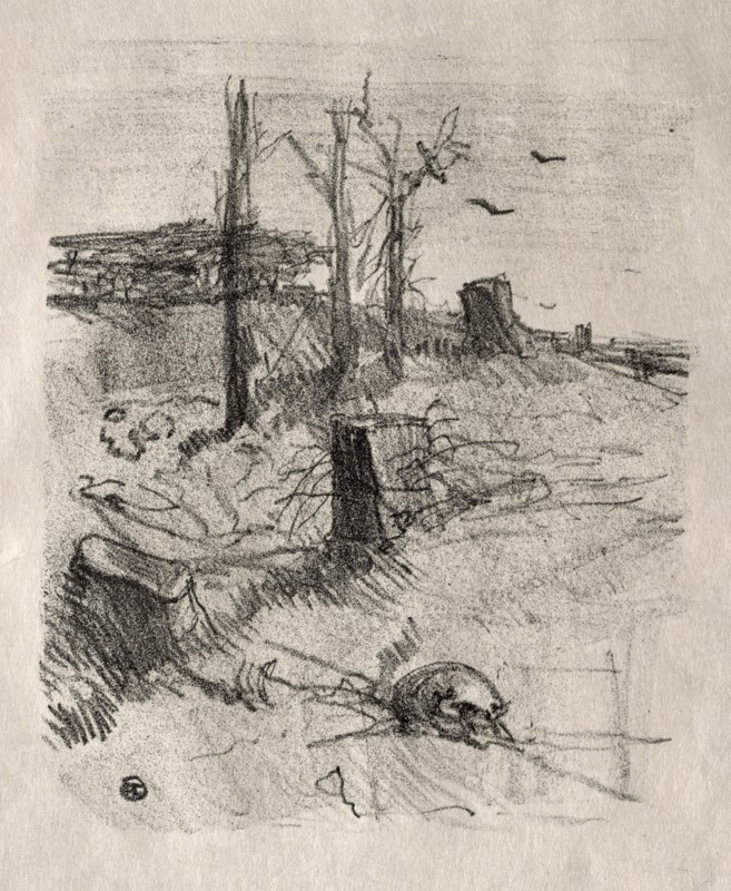 Un Cimetière en Galicie, 1898. Henri de Toulouse-Lautrec (French, 1864-1901). Lithograph