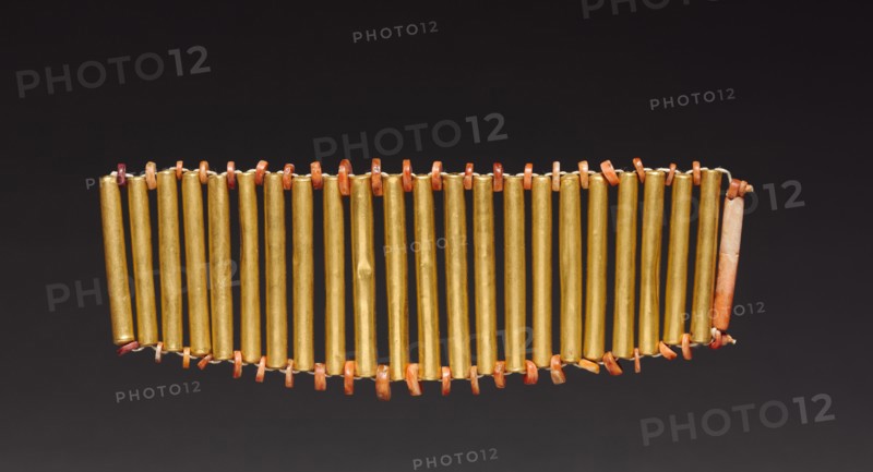 Bracelet, c. 400-500. Central Panama, (Sitio Conte?), Conte Style, 5th century. Gold and shell; overall: 5.4 cm (2 1/8 in.).