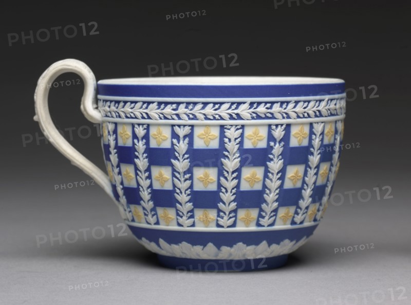 Cup, c. 1784. Wedgwood Factory (British). Jasper ware with relief decoration; diameter: 8.6 cm (3 3/8 in.).
