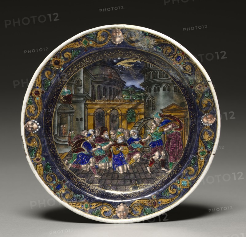 Plate, mid-late-1500s. Jean II de Court (French, bef 1583), or Jean Courtois (French). Painted enamel on copper; diameter: 19.8 cm (7 13/16 in.).