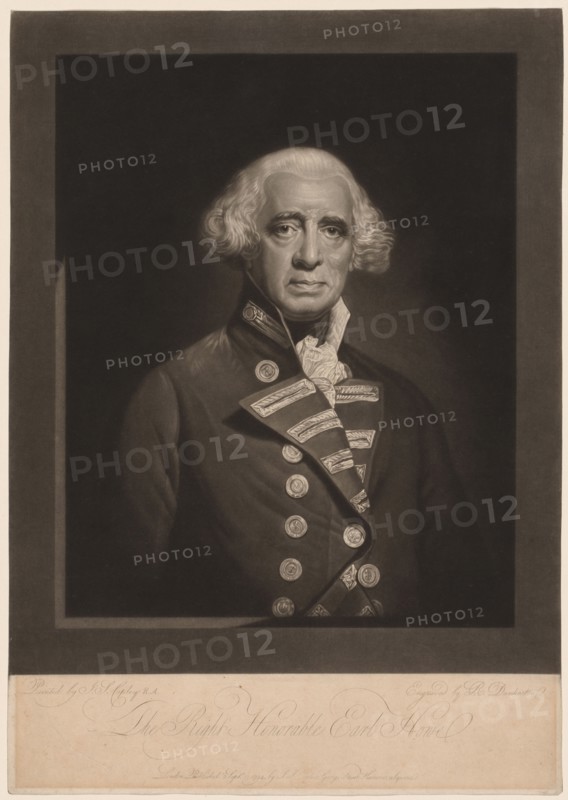 Richard, Earl Howe, 1794. Robert Dunkarton (British, 1744-c. 1817). Mezzotint