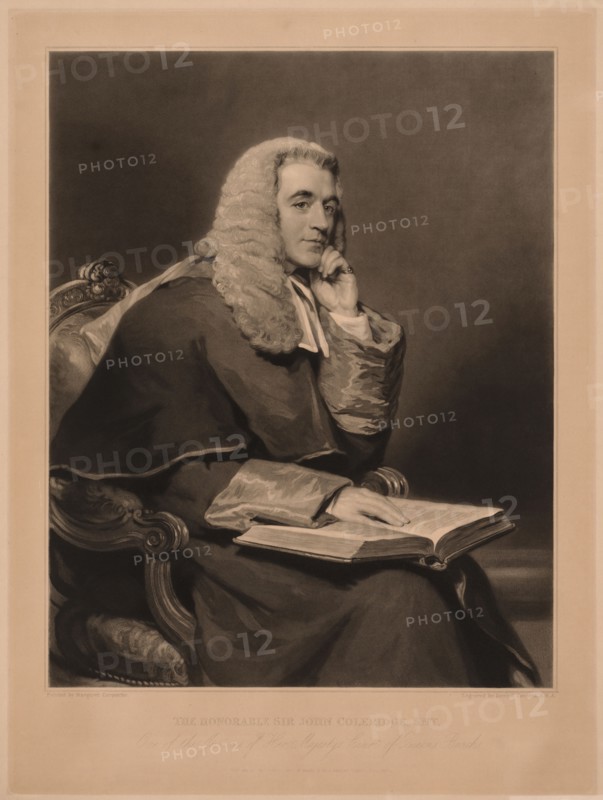 Sir John Taylor Coleridge. Samuel Cousins (British, 1801-1887). Mezzotint
