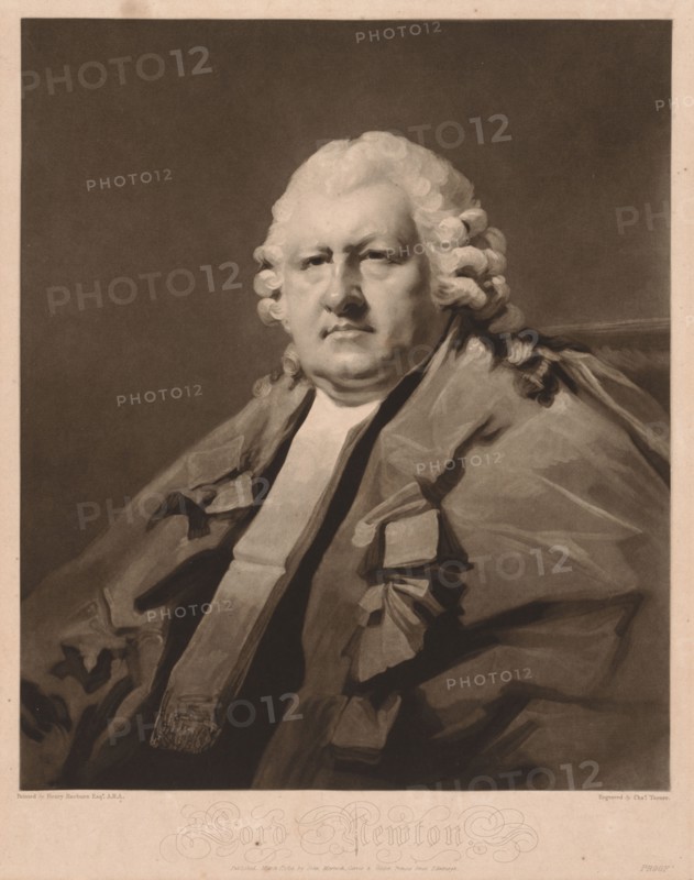 Lord Newton, 1814. Charles Turner (British, c. 1773-1857). Mezzotint