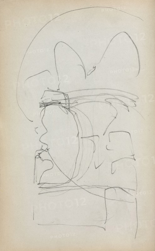 Italian Sketchbook: Abstract Sketch (page 5), 1898-1899. Maurice Prendergast (American, 1858-1924). Pencil; sheet: 16.7 x 10.8 cm (6 9/16 x 4 1/4 in.).