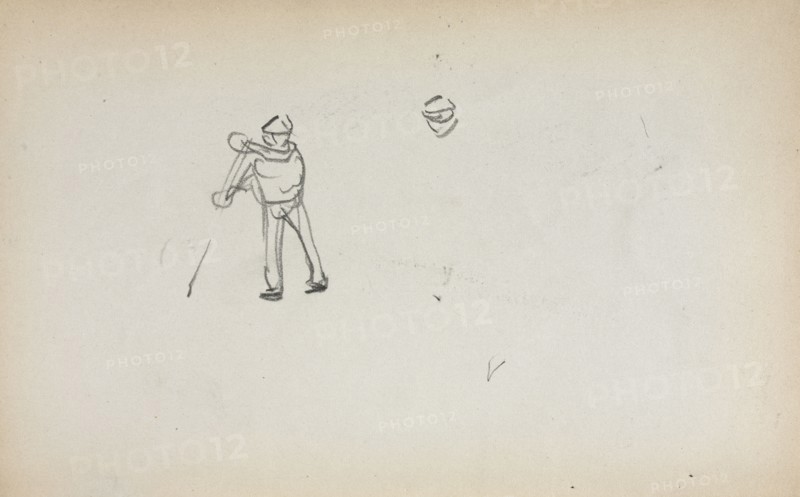 Italian Sketchbook: Gondolier (page 13), 1898-1899. Maurice Prendergast (American, 1858-1924). Pencil; sheet: 16.7 x 10.8 cm (6 9/16 x 4 1/4 in.).