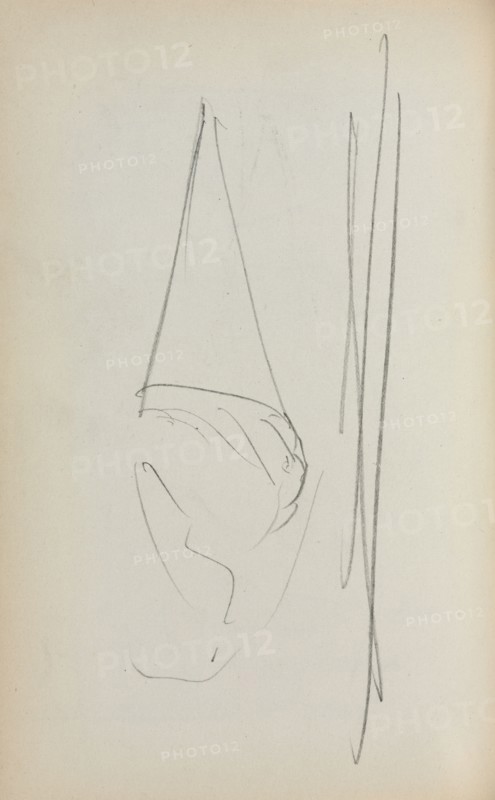 Italian Sketchbook: Sail (page 69), 1898-1899. Maurice Prendergast (American, 1858-1924). Pencil; sheet: 16.7 x 10.8 cm (6 9/16 x 4 1/4 in.).