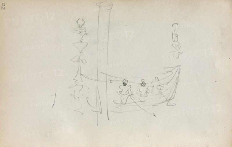 Italian Sketchbook: Venetian Boat (page 30), 1898-1899. Maurice Prendergast (American, 1858-1924). Pencil; sheet: 16.7 x 10.8 cm (6 9/16 x 4 1/4 in.).
