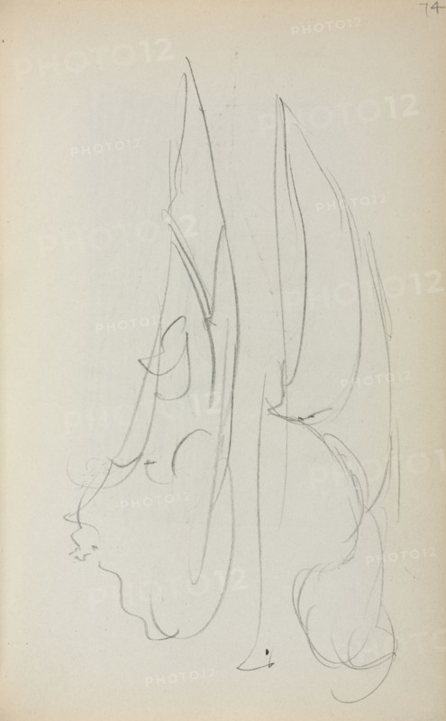 Italian Sketchbook: Two Sails (page 74), 1898-1899. Maurice Prendergast (American, 1858-1924). Pencil; sheet: 16.7 x 10.8 cm (6 9/16 x 4 1/4 in.).