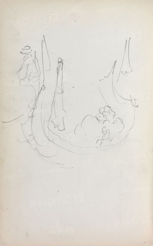 Italian Sketchbook: Gondola (page 35), 1898-1899. Maurice Prendergast (American, 1858-1924). Pencil; sheet: 16.7 x 10.8 cm (6 9/16 x 4 1/4 in.).