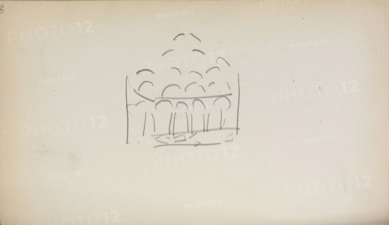 Italian Sketchbook: San Marco (page 186), 1898-1899. Maurice Prendergast (American, 1858-1924). Pencil; sheet: 16.7 x 10.8 cm (6 9/16 x 4 1/4 in.).