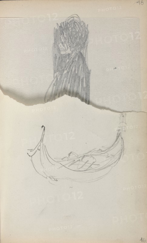 Italian Sketchbook: Gondola (page 46), 1898-1899. Maurice Prendergast (American, 1858-1924). Pencil; sheet: 16.7 x 10.8 cm (6 9/16 x 4 1/4 in.).