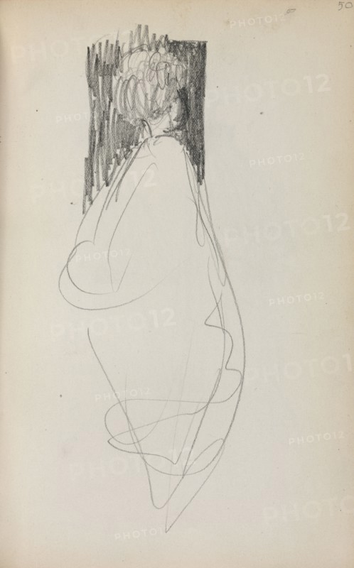 Italian Sketchbook: Standing Woman (page 50), 1898-1899. Maurice Prendergast (American, 1858-1924). Pencil; sheet: 16.7 x 10.8 cm (6 9/16 x 4 1/4 in.).
