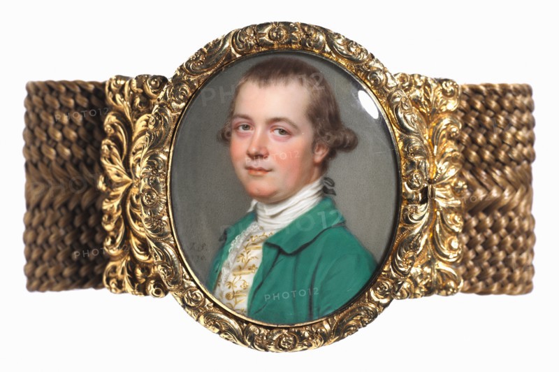 Portrait of Constantine Phipps, 1770. John I Smart (British, 1741-1811). Watercolor on ivory in a later gold and woven hair bracelet; framed: 4.6 x 4.1 cm (1 13/16 x 1 5/8 in.); unframed: 3.8 x 3.2 cm (1 1/2 x 1 1/4 in.).