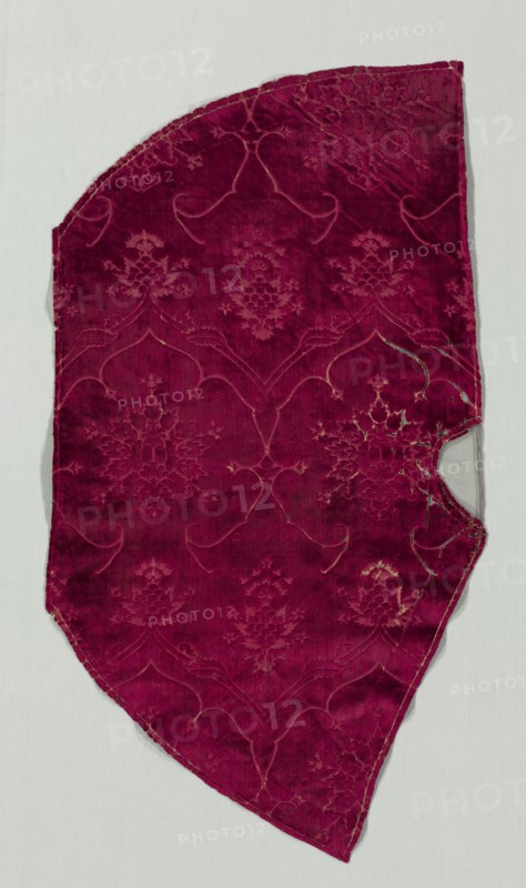 Pieces from Disassembled Cape, 1400s. Italy, 15th century. Velvet (cut and voided); silk; average: 56.5 x 100.5 cm (22 1/4 x 39 9/16 in.)