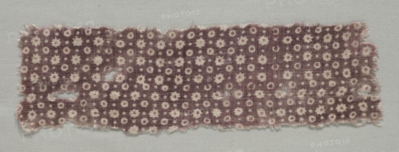 Fragment, 1100s - 1300s. India, 12th-14th century. Plain cloth, resist dyed; cotton; overall: 7 x 25.1 cm (2 3/4 x 9 7/8 in.).