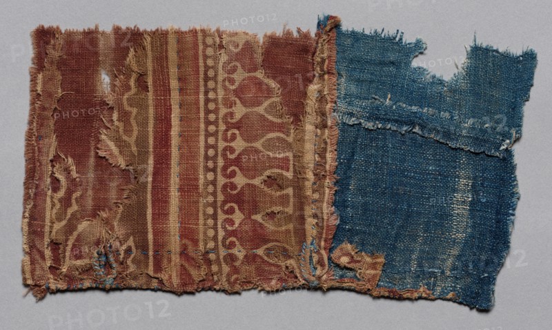 Fragment, 1100s - 1300s. India, 12th-14th century. Plain cloth, resist dyed; cotton; overall: 20 x 10.5 cm (7 7/8 x 4 1/8 in.).