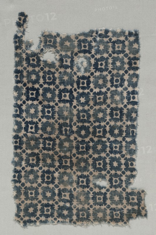 Fragment, 1100s - 1300s. India, 12th-14th century. Plain cloth, resist dyed; cotton; overall: 29.3 x 17.2 cm (11 9/16 x 6 3/4 in.).