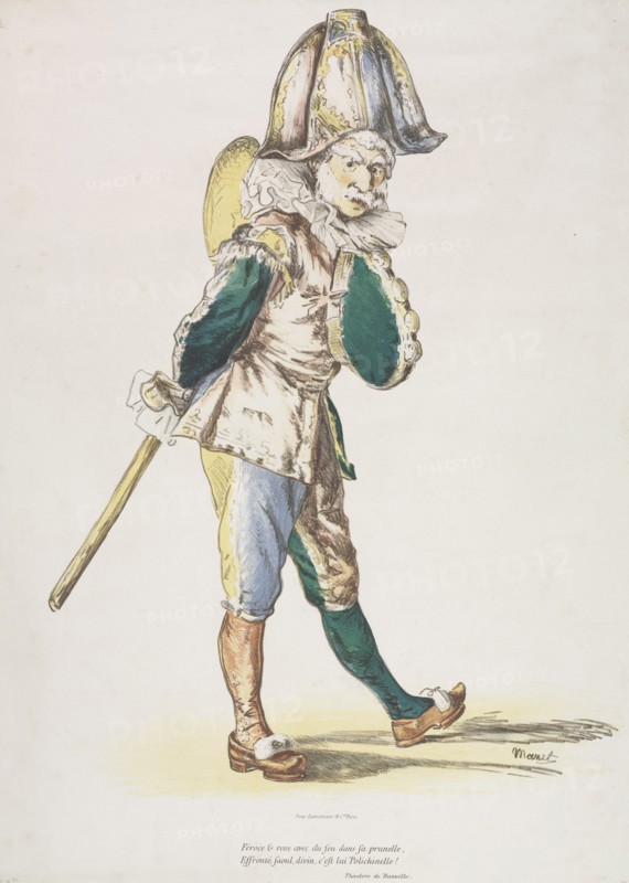 Polichinelle, 1876. Edouard Manet (French, 1832-1883). Lithograph