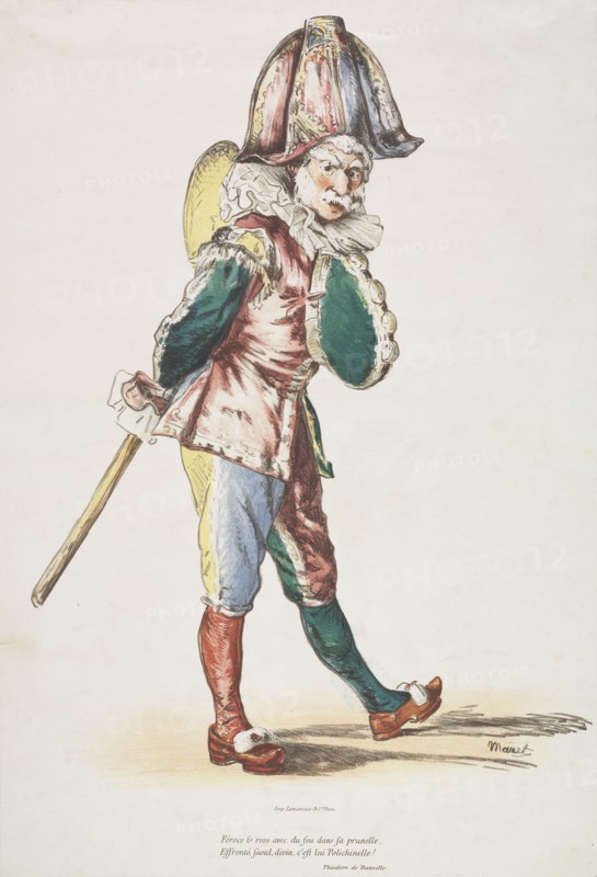 Polichinelle, 1876. Edouard Manet (French, 1832-1883). Lithograph