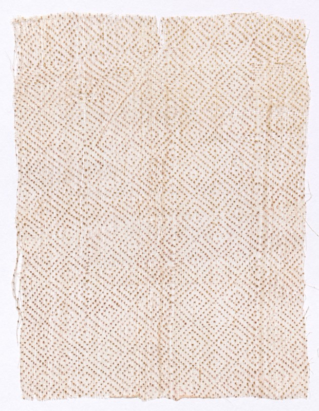 Fragment, 1800s. India, Rajasthan ?, 19th century. Block printed with gold leaf on cotton muslin; overall: 39.2 x 11.5 cm (15 7/16 x 4 1/2 in.)