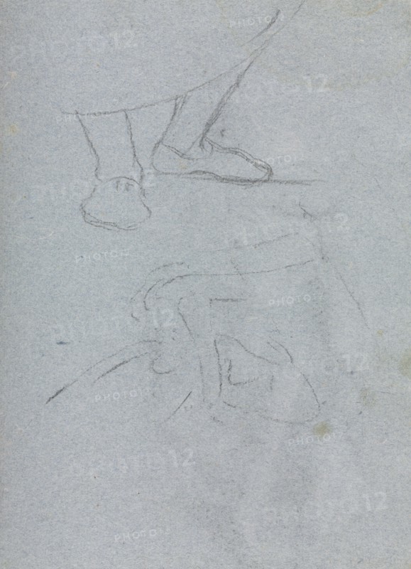 Verona Sketchbook: Study of feet (page 53), 1760. Francesco Lorenzi (Italian, 1723-1787). Black chalk ; sheet: 32 x 23 cm (12 5/8 x 9 1/16 in.).