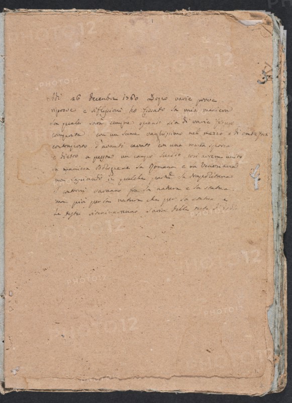 Verona Sketchbook: Inscription (page 1), 1760. Francesco Lorenzi (Italian, 1723-1787). Black ink ; sheet: 32 x 23 cm (12 5/8 x 9 1/16 in.).