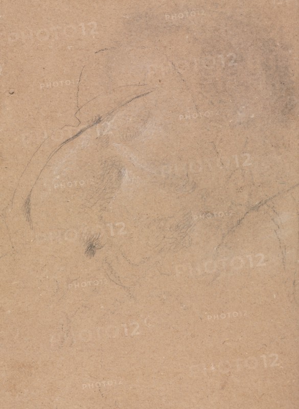 Verona Sketchbook:Indecipherable form (page 60), 1760. Francesco Lorenzi (Italian, 1723-1787). Black chalk with white heightening ; sheet: 32 x 23 cm (12 5/8 x 9 1/16 in.).