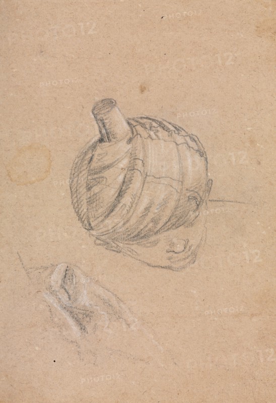Verona Sketchbook: Head with turban (page 11), 1760. Francesco Lorenzi (Italian, 1723-1787). Black chalk with white heightening ; sheet: 32 x 23 cm (12 5/8 x 9 1/16 in.).