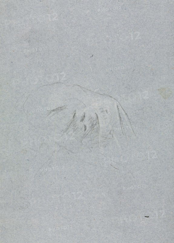 Verona Sketchbook: Drapery (page 20), 1760. Francesco Lorenzi (Italian, 1723-1787). Black chalk with white heightening ; sheet: 32 x 23 cm (12 5/8 x 9 1/16 in.).