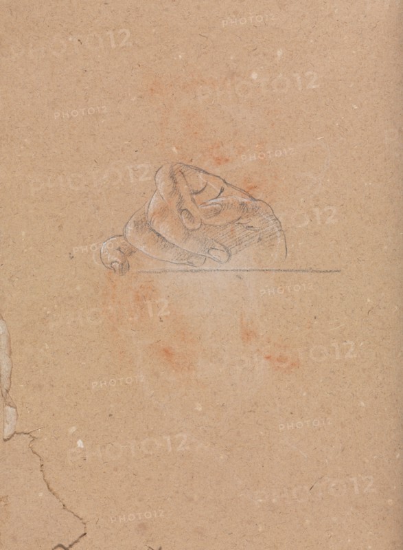 Verona Sketchbook:Right hand (page 26), 1760. Francesco Lorenzi (Italian, 1723-1787). Black chalk with white heightening ; sheet: 32 x 23 cm (12 5/8 x 9 1/16 in.).