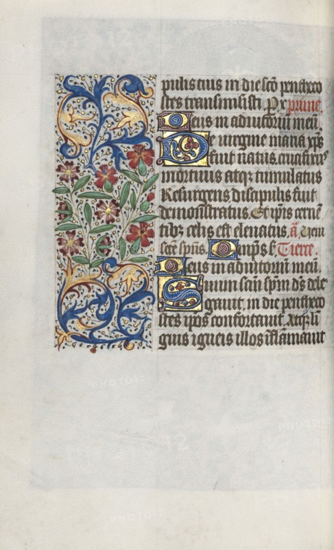 Book of Hours (Use of Rouen): fol. 100v, c. 1470. Master of the Geneva Latini (French, active Rouen, 1460-80). Ink, tempera, and gold on vellum; codex: 19.5 x 13.1 cm (7 11/16 x 5 3/16 in.).