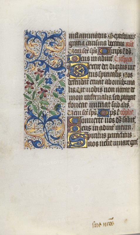 Book of Hours (Use of Rouen): fol. 101v, c. 1470. Master of the Geneva Latini (French, active Rouen, 1460-80). Ink, tempera, and gold on vellum; codex: 19.5 x 13.1 cm (7 11/16 x 5 3/16 in.)