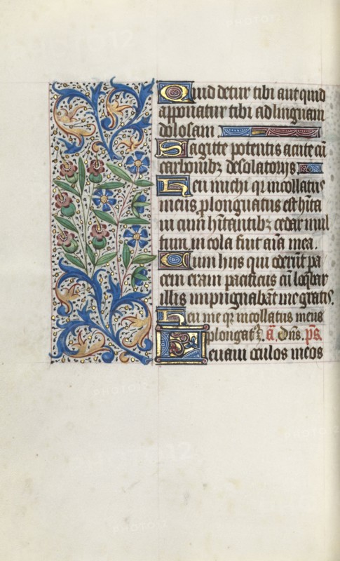 Book of Hours (Use of Rouen): fol. 104v, c. 1470. Master of the Geneva Latini (French, active Rouen, 1460-80). Ink, tempera, and gold on vellum; codex: 19.5 x 13.1 cm (7 11/16 x 5 3/16 in.)
