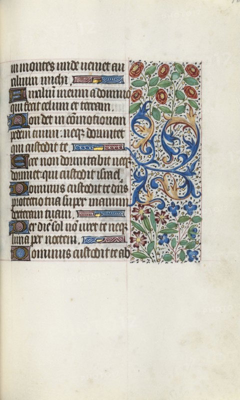 Book of Hours (Use of Rouen): fol. 105r, c. 1470. Master of the Geneva Latini (French, active Rouen, 1460-80). Ink, tempera, and gold on vellum; codex: 19.5 x 13.1 cm (7 11/16 x 5 3/16 in.).