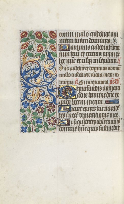 Book of Hours (Use of Rouen): fol. 105v, c. 1470. Master of the Geneva Latini (French, active Rouen, 1460-80). Ink, tempera, and gold on vellum; codex: 19.5 x 13.1 cm (7 11/16 x 5 3/16 in.).