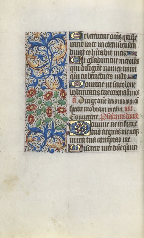 Book of Hours (Use of Rouen): fol. 111v, c. 1470. Master of the Geneva Latini (French, active Rouen, 1460-80). Ink, tempera, and gold on vellum; codex: 19.5 x 13.1 cm (7 11/16 x 5 3/16 in.).