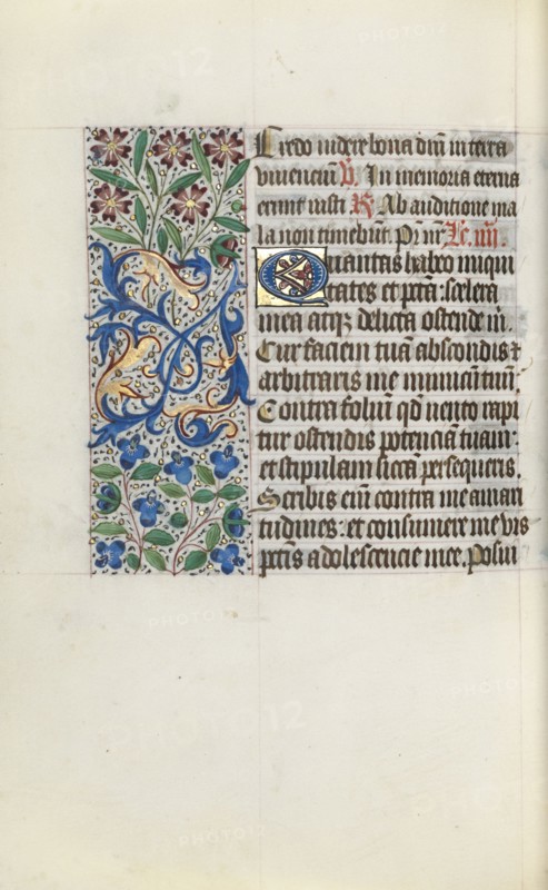 Book of Hours (Use of Rouen): fol. 122v, c. 1470. Master of the Geneva Latini (French, active Rouen, 1460-80). Ink, tempera, and gold on vellum; codex: 19.5 x 13.1 cm (7 11/16 x 5 3/16 in.).