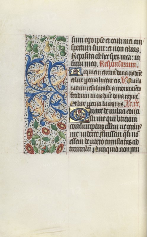 Book of Hours (Use of Rouen): fol. 132v, c. 1470. Master of the Geneva Latini (French, active Rouen, 1460-80). Ink, tempera, and gold on vellum; codex: 19.5 x 13.1 cm (7 11/16 x 5 3/16 in.)
