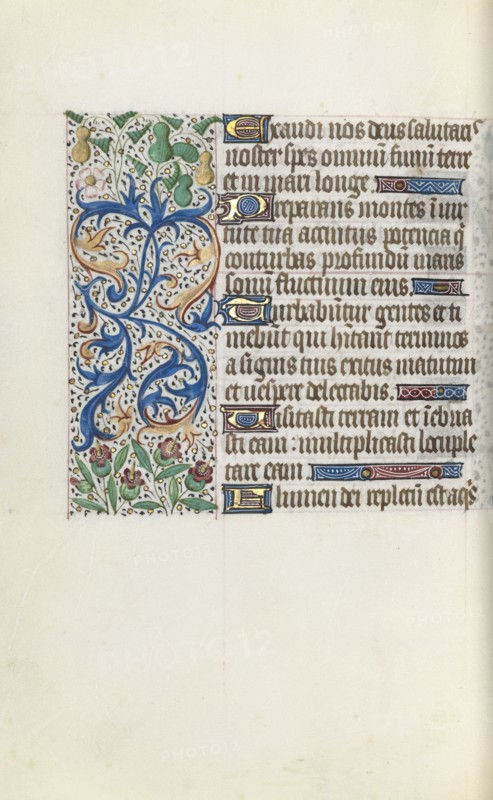 Book of Hours (Use of Rouen): fol. 136v, c. 1470. Master of the Geneva Latini (French, active Rouen, 1460-80). Ink, tempera, and gold on vellum; codex: 19.5 x 13.1 cm (7 11/16 x 5 3/16 in.).