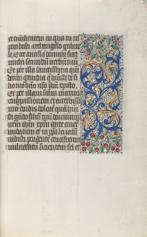 Book of Hours (Use of Rouen): fol. 20r, c. 1470. Master of the Geneva Latini (French, active Rouen, 1460-80). Ink, tempera, and gold on vellum; codex: 19.5 x 13.1 cm (7 11/16 x 5 3/16 in.)