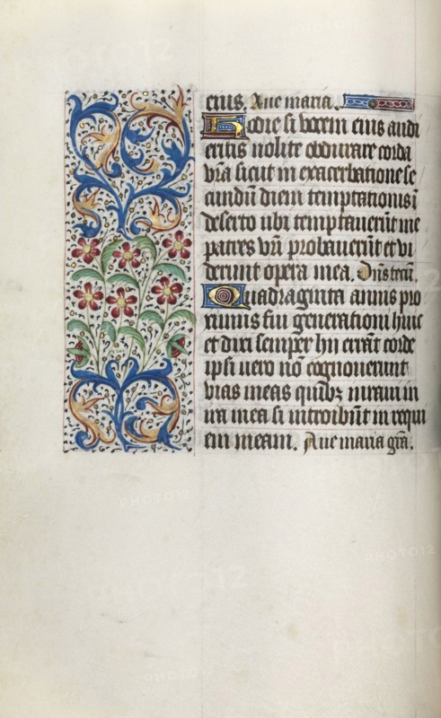Book of Hours (Use of Rouen): fol. 29v, c. 1470. Master of the Geneva Latini (French, active Rouen, 1460-80). Ink, tempera, and gold on vellum; codex: 19.5 x 13.1 cm (7 11/16 x 5 3/16 in.)