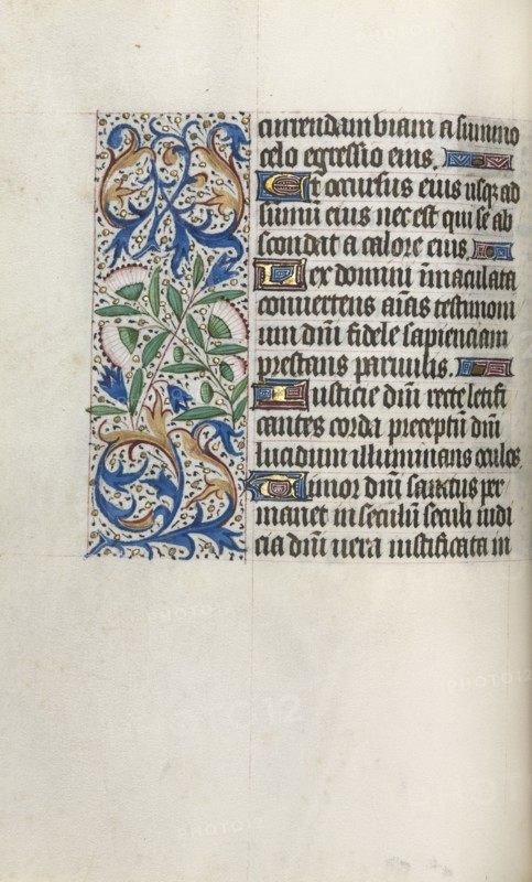Book of Hours (Use of Rouen): fol. 32v, c. 1470. Master of the Geneva Latini (French, active Rouen, 1460-80). Ink, tempera, and gold on vellum; codex: 19.5 x 13.1 cm (7 11/16 x 5 3/16 in.)