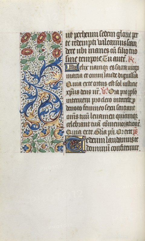 Book of Hours (Use of Rouen): fol. 36v, c. 1470. Master of the Geneva Latini (French, active Rouen, 1460-80). Ink, tempera, and gold on vellum; codex: 19.5 x 13.1 cm (7 11/16 x 5 3/16 in.)