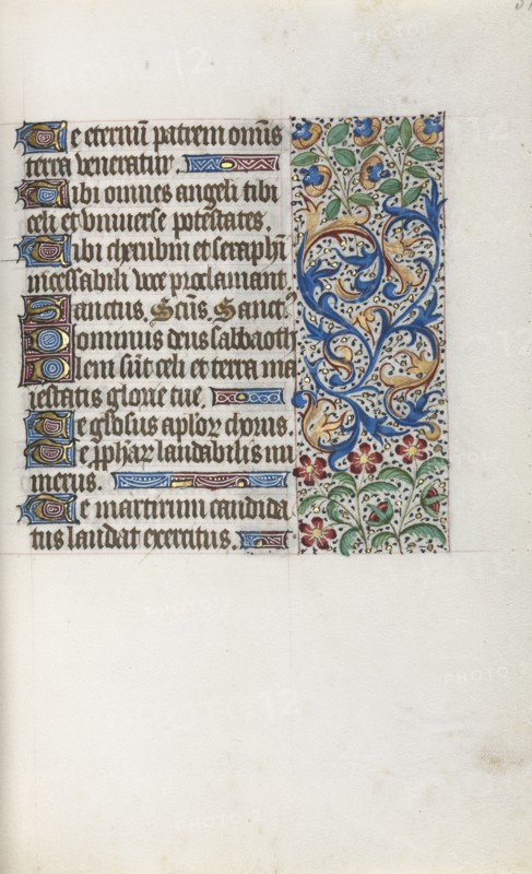 Book of Hours (Use of Rouen): fol. 37r, c. 1470. Master of the Geneva Latini (French, active Rouen, 1460-80). Ink, tempera, and gold on vellum; codex: 19.5 x 13.1 cm (7 11/16 x 5 3/16 in.).