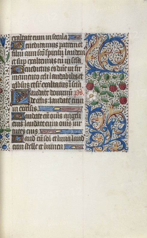 Book of Hours (Use of Rouen): fol. 44r, c. 1470. Master of the Geneva Latini (French, active Rouen, 1460-80). Ink, tempera, and gold on vellum; codex: 19.5 x 13.1 cm (7 11/16 x 5 3/16 in.)